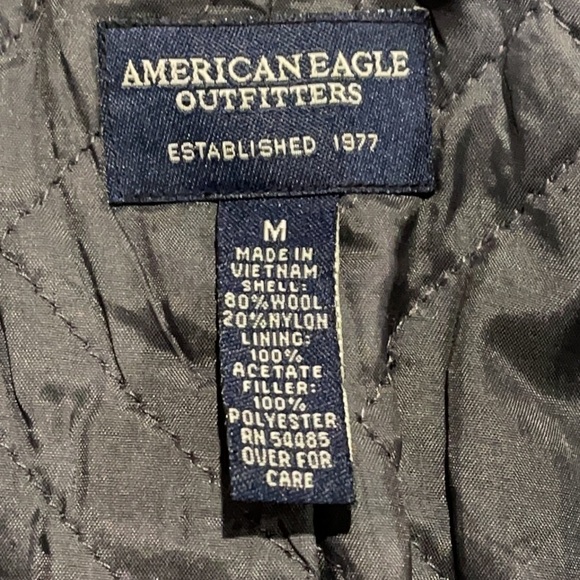 American Eagle Outfitters Gray Wool Pea Coat- EUC - Picture 6 of 9